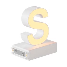 Magnetic LED Light Capital Letter, (S) H3.7" 3000K