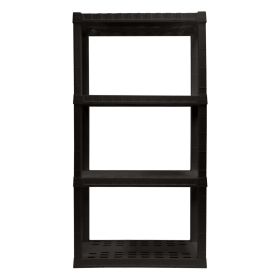 4-tier Interlocking Shelf (Black)