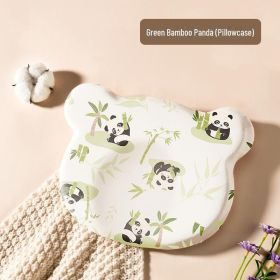 Baby Pillow Shaped Pillow,Baby Pillow 0-6 Months,Newborn Pillow Silicone Comfort Pillow (Option: Green)